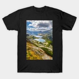 Five Ponds valley scenic landscape in Tatra Mountains T-Shirt